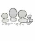 REAL Round 33 Pcs Dinner Set With Ethnic Circle Print