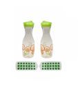 Polo Set of 2 Transparent Bottles &2 Ice Trays
