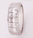Lencia Glittery CZ Sterling Silver Band Ring