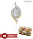 Avsar Ornate Diamond Studded Pendant