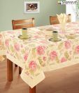 Swayam Beige and Pink Table Sheet For Eight Seater