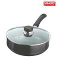 Vinod Hard Anodized All Purpose Pan With Glass Lid