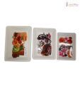 Ideal Home Rectangular Serving Tray Set - 3 Pcs