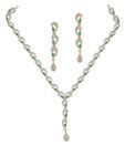 Styleos Green & White Delight Necklace Set
