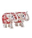 Shanti Exquisite Elephant Silver Coated Idol