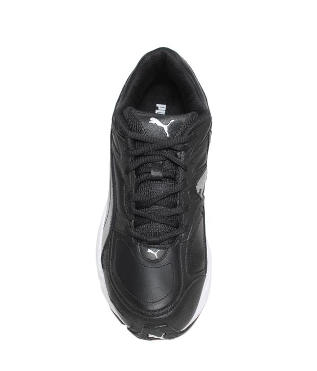 Puma Axis Black & Silver Running Shoes