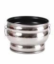 Live n Style Medium Nickel Touch Iron Planter
