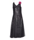 Kilkari Elegant Black Sequence Dress For Kids