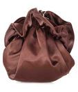 1 Bolzo Brown Shimmery Frill Clutch