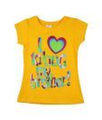 Pretty One Cotton Yellow Top For Kids