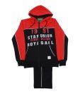 Fort Collins Red- Black Tracksuit For Kids