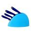 Fantasy Crystal Trendy Knife Set With Stand