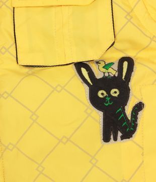 Fort Collins Yellow Hooded Jacket For Kids