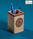Aapno Rajasthan Hand Painted Wooden Pen Stand