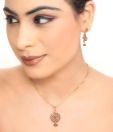 Darpan Pleasant Gold Plated Pendant Set