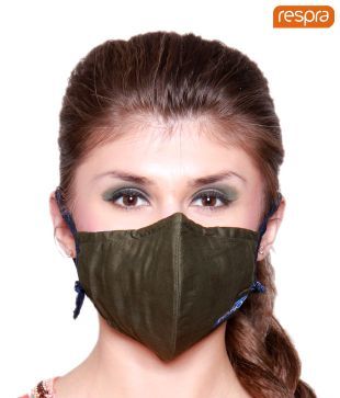 Respra - Anti Pollution Mask - Dark Green (Pack of 2)