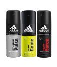 Adidas Dynamic Pulse, pure game & team force Deodorant for Men-150ml Each