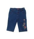 Beebay Blue Embroidered Denim Trouser For Kids