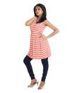 Globus Rust-White  Striped Tunic Top