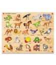 Kinder Creative Alphabet Animals With Knob & Pictures