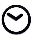 NeXtime Black Focus Wall Clock
