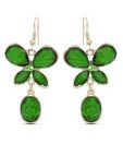 Via Mazzini Pop Palette Green Drop Earrings