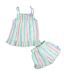 ShopperTree Multicolor Striped Girls Nightsuit For Kids