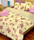 Bombay Dyeing-La Rosa 100% Cotton Bed Sheet with 2 Pillow Covers