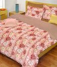 Bombay Dyeing-La Rosa 100% Cotton Bed Sheet with 2 Pillow Covers