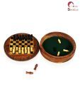 Home Sparkle Round Travel Chess - 5 Inches