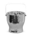 Plumeria Hammered Double Walled Ice Bucket