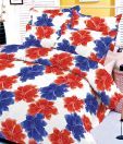 Sleepwell Floral White Double Bed Sheet
