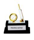 Antraa Cricket Bat & Ball TableTop Watch Showpiece