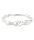 Jpearls White Pearl Adorned Strings Bracelet