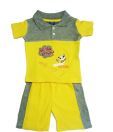 Baby Pierregi Grey & Yellow Boys Suit For Kids