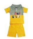 Baby Pierregi Grey & Yellow Boys Suit For Kids