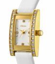 Oleva White Rectangular Dial Watch