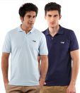 T-Go Blue-Indigo Pack of Polo T-Shirts