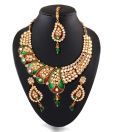 Utsavi Perfect Paisely Traditional Kundan Necklace Set