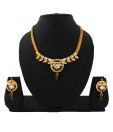 Utsavi Green Drop Designer Kundan Necklace Set