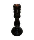 Welpro Black Wooden Candle Holder