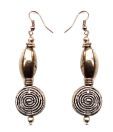 Molcha Silver Spiral Design Earrings
