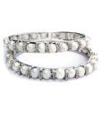 Nisa Pearls Fashionable Pair of Pearl & AD Bangles