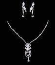Magan Floral CZ Necklace Set