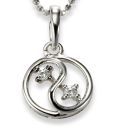 Sanskruti Platinum Finish Circle Of Life Pendant