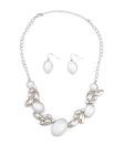 Pari Acrylic Silver Colour Necklace