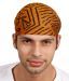 Etchs Black & Mustard Abstract Web Bandana