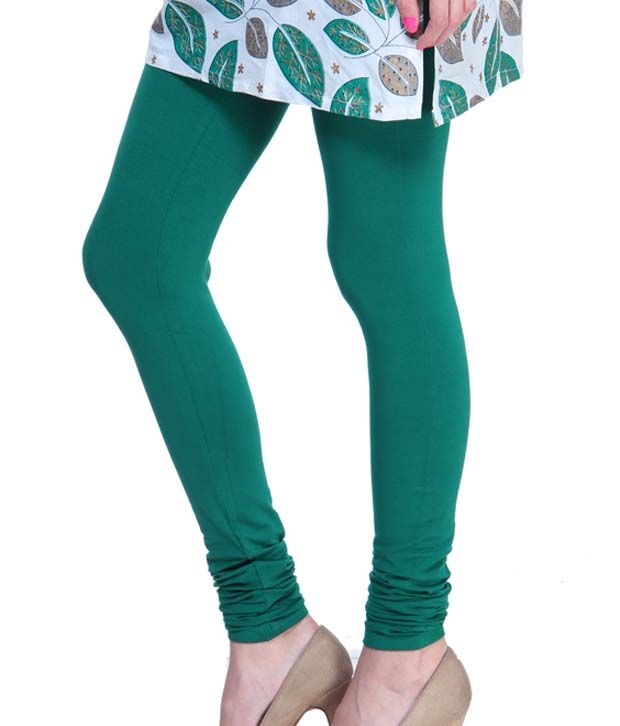 green spandex leggings