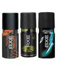 Axe (Apollo, Pulse, Instinct) Men Deodorant-150 ml Each