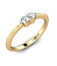 Candere Gold & Diamond Solitaire Accent Diamond Ring